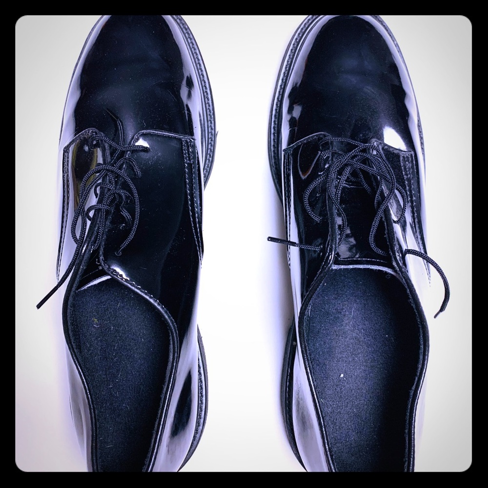 UFCW MENS FORMAL UNIFORM PATENT LEATHER SHOES 11.5